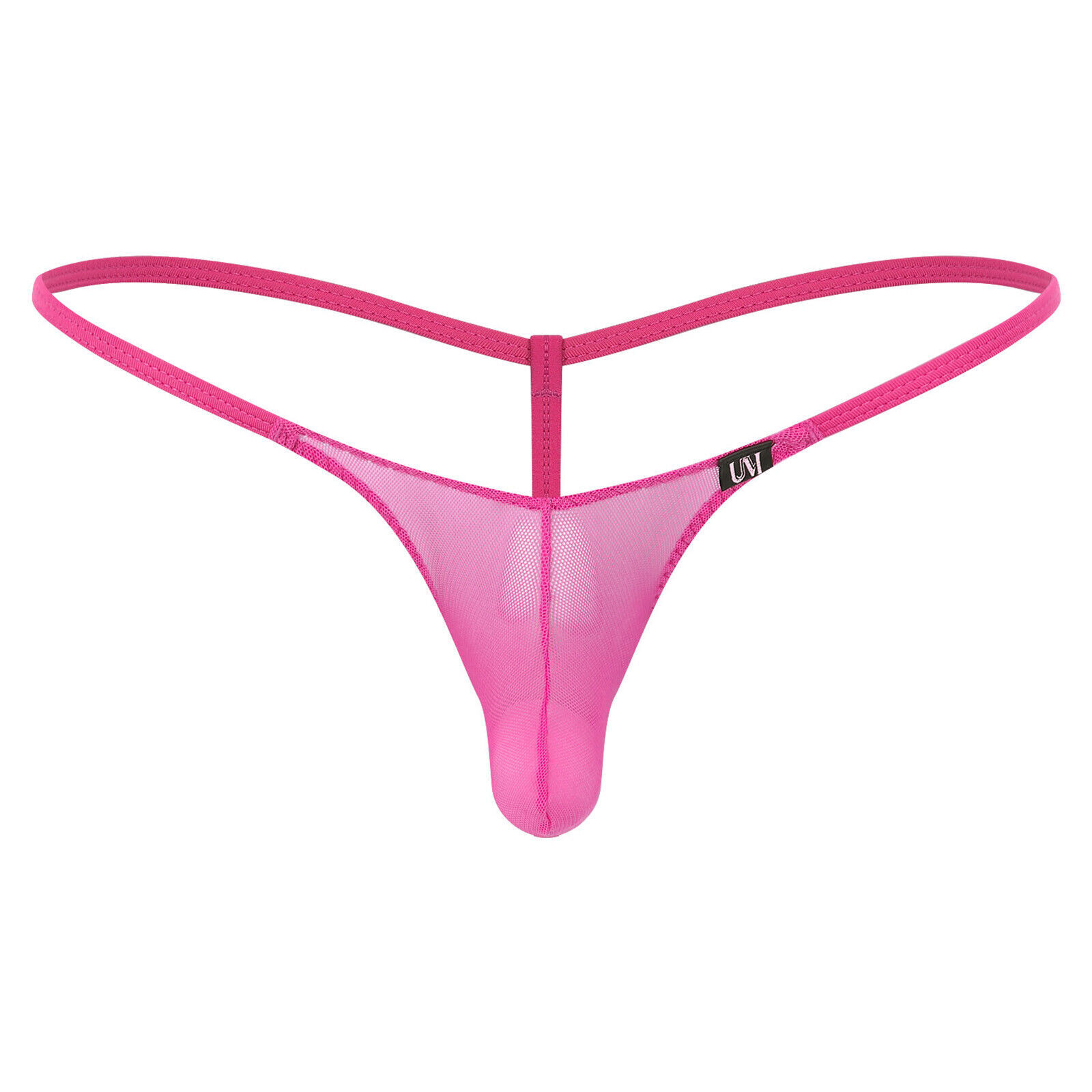 Mens See Through Mini Thong Bulge Pouch T-Back G-string Low Rise Micro Underwear