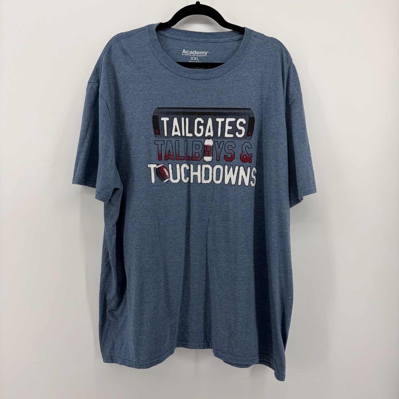 Academy Sports Outdoors Mens Graphic T Shirt Tailgates Tallboys Touchdowns XXL
