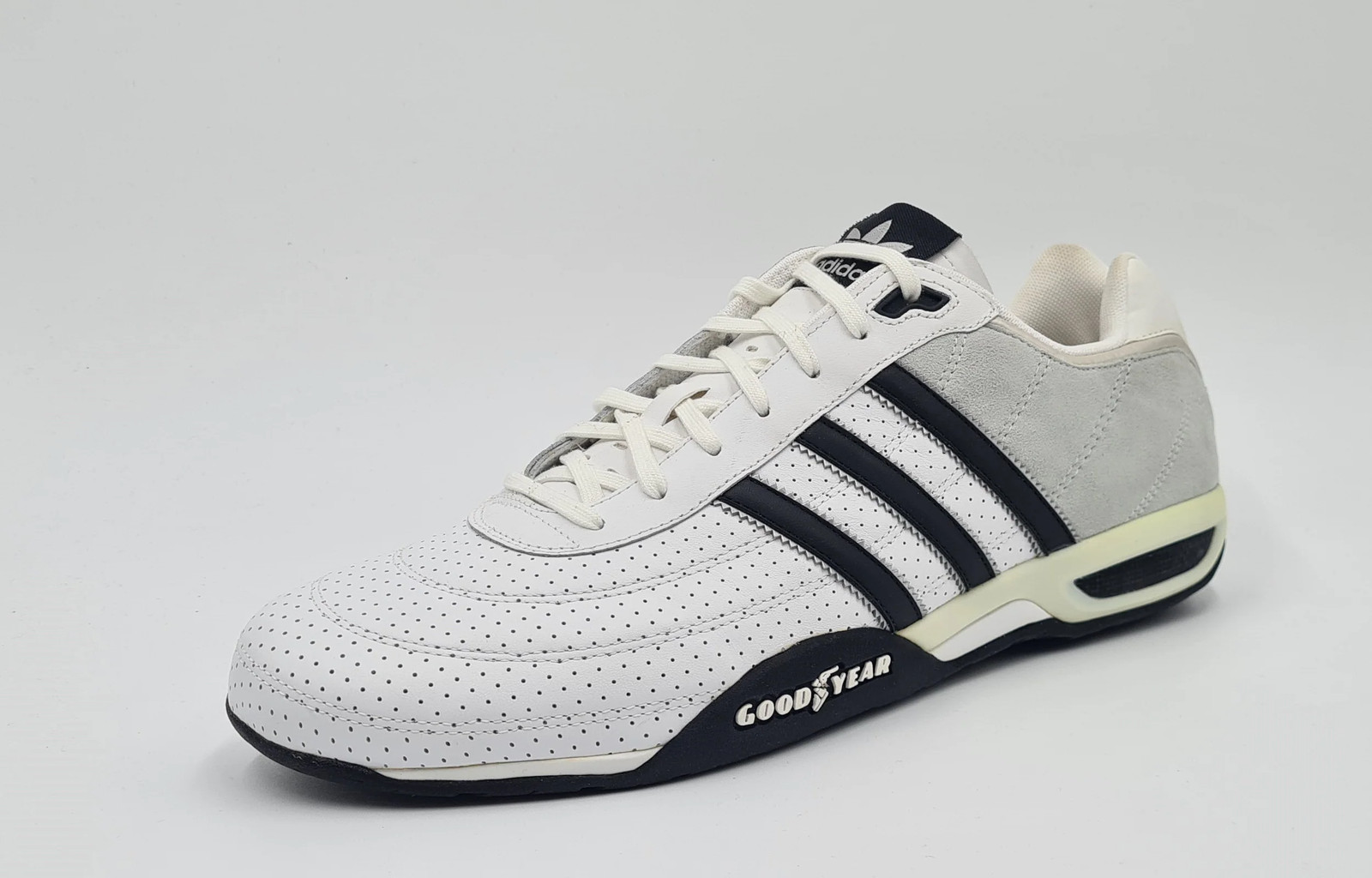 *AS NEW* 2006 Adidas Good Year White Adi Racer Size UK 11.5 / EUR 46 2/3