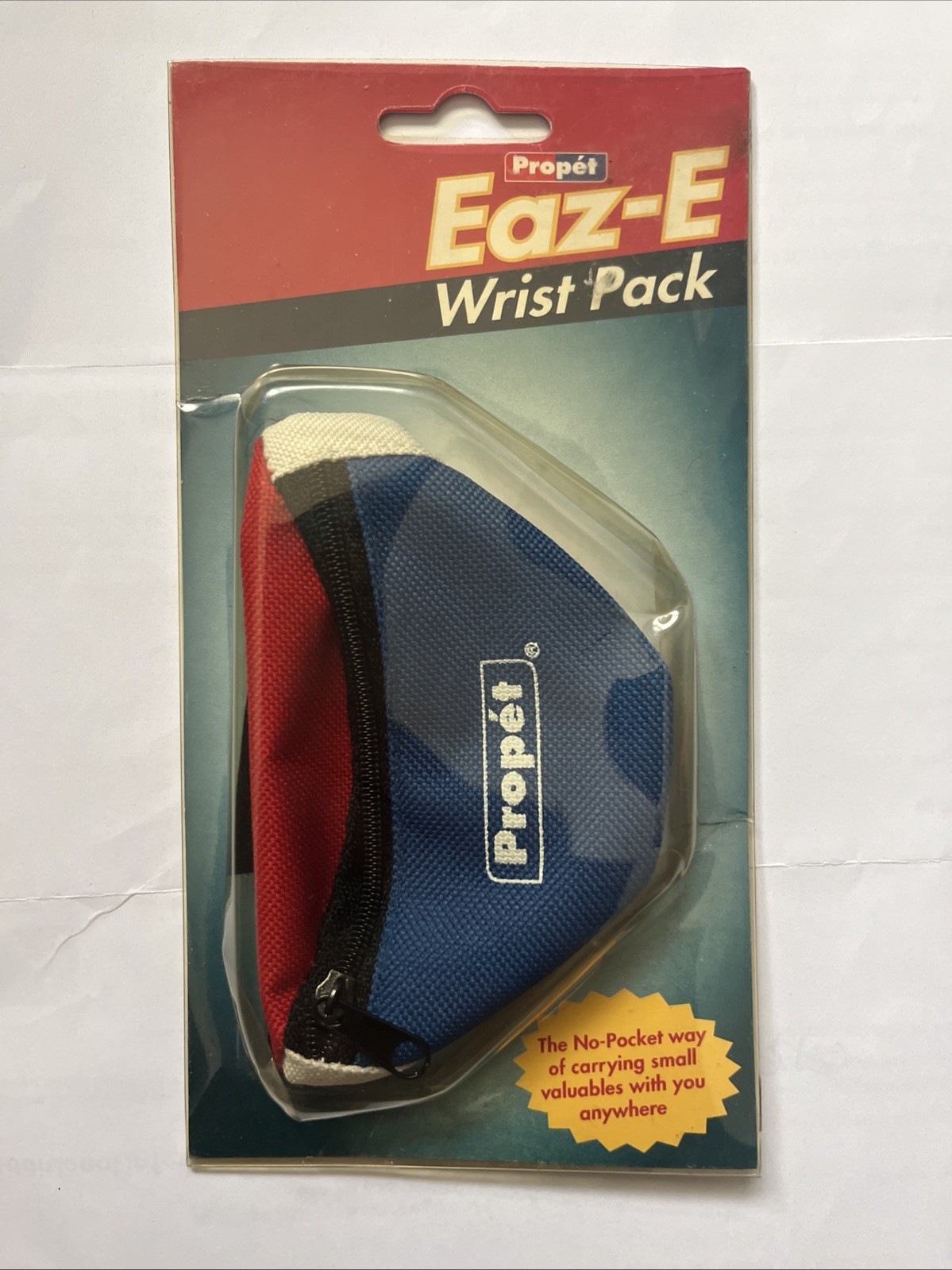 Vintage Zip Pocket Wrist Coin Wallet Fanny Pack New Red White and Blue Eaz-E