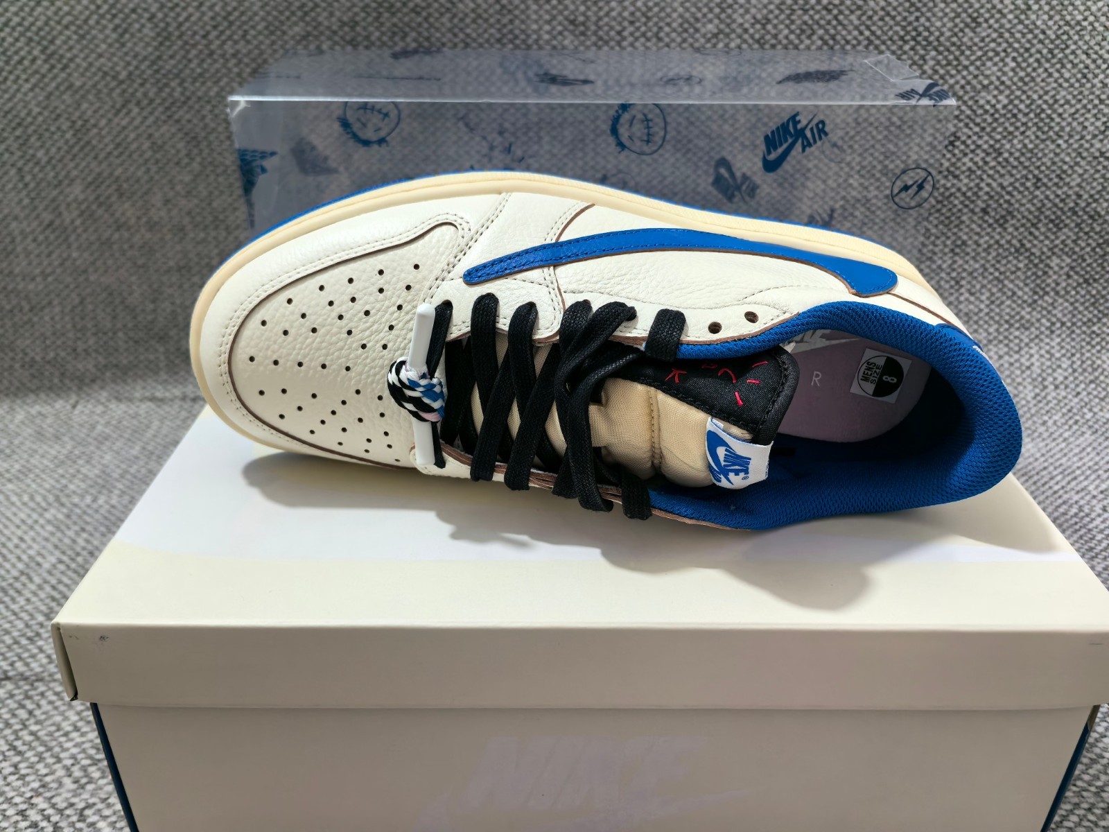 Travis Scott x Fragment x Air Jordan 1 Low OG SP “Sail Military Blue” DM7866-104