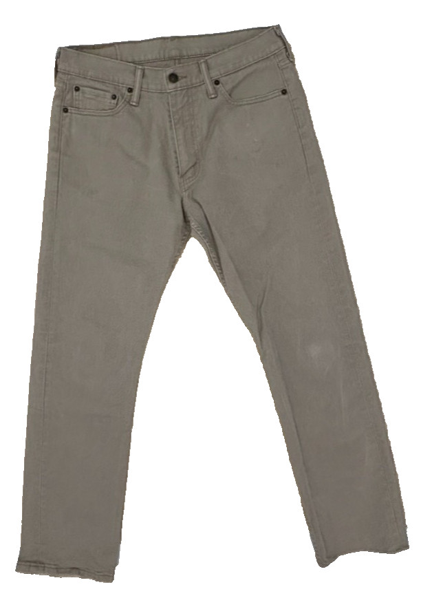 Levi’s 513 Slim Straight Jeans Stone/Tan Color Size 32×30