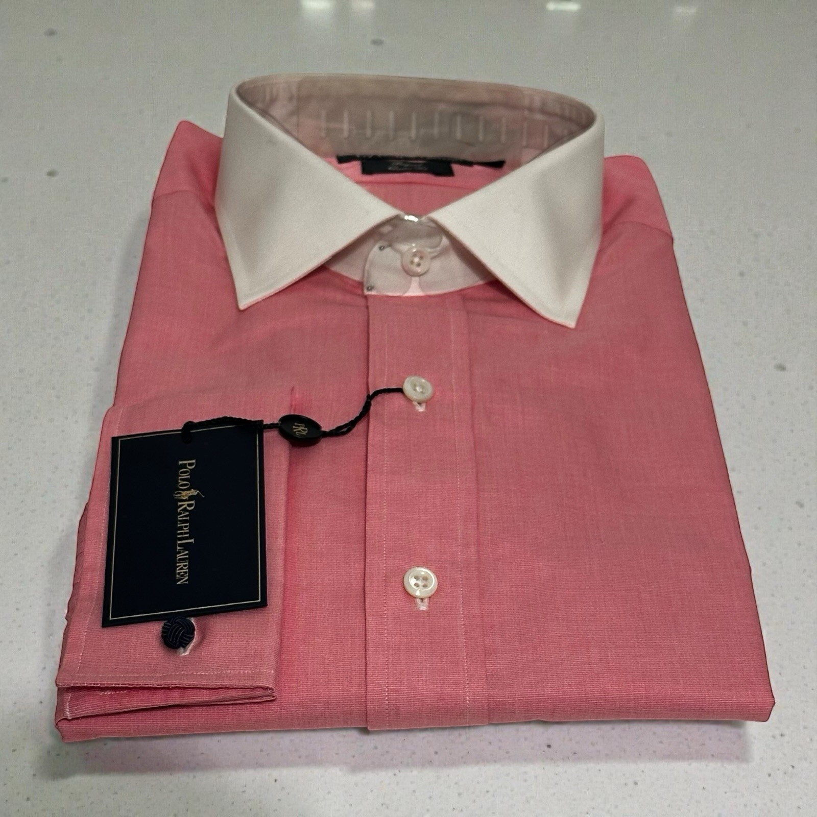 POLO Ralph Lauren Regent Pink White 17 34 NWT Hong Kong