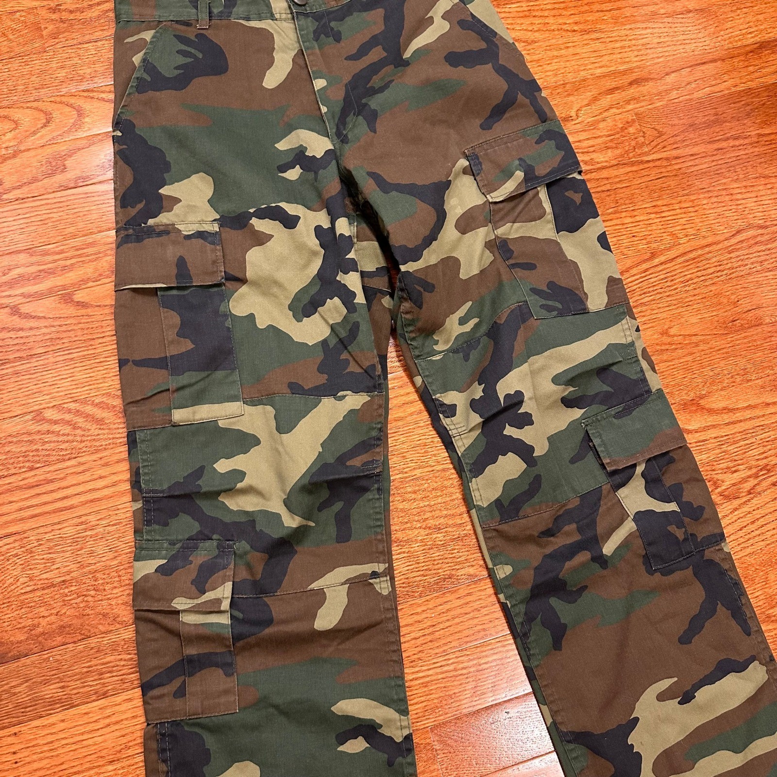 Rothco BDU Woodland Camo Cargo Pants Mens Small Regular Tactical Military