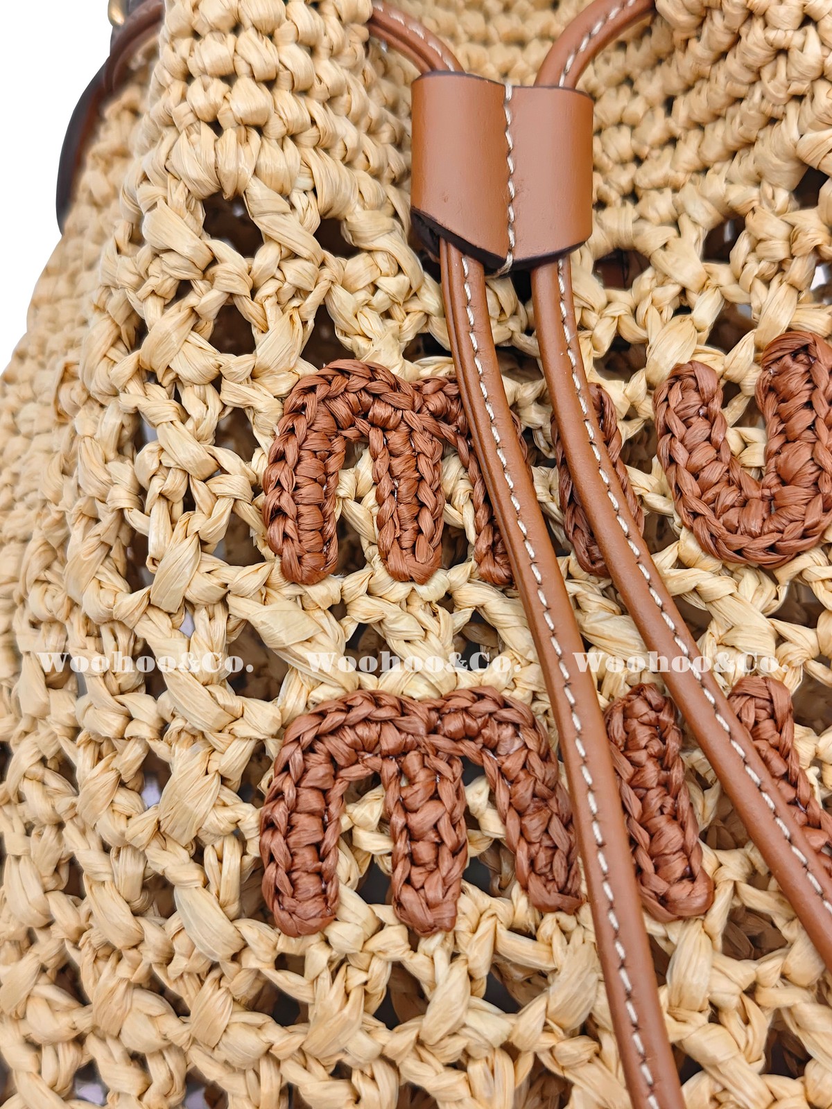 MIU MIU Raffia Fiber Hand Single Shoulder Bag Women’s Length 7.9xHeight 9.1 in