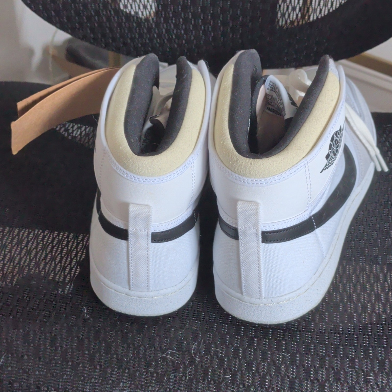 Jordan 1 AJKO Mid Sneakers White Gray Black