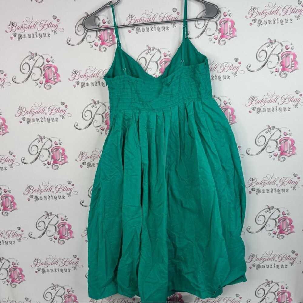 Calvin Klein dress pleated bustier style tank mini dress Teal Casual Dress