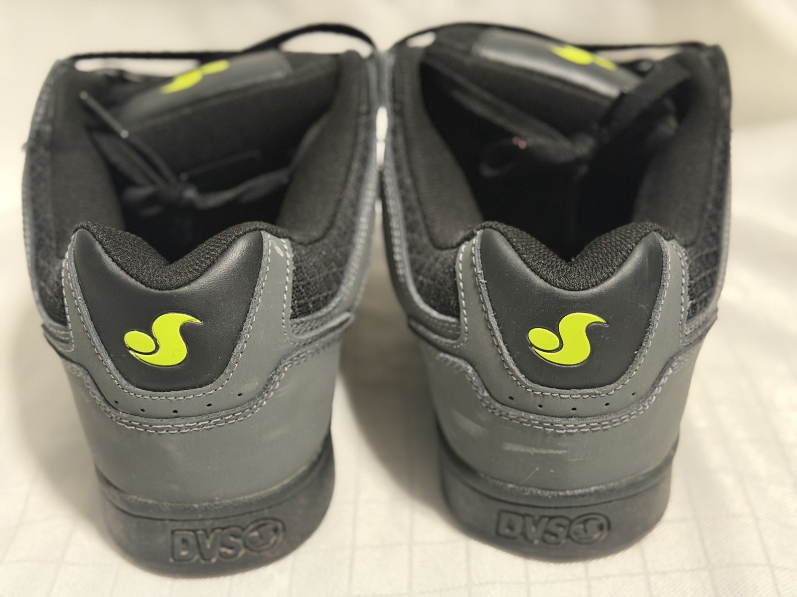 DVS Celsius size 12 Men’s black gray lime shoes in box USED