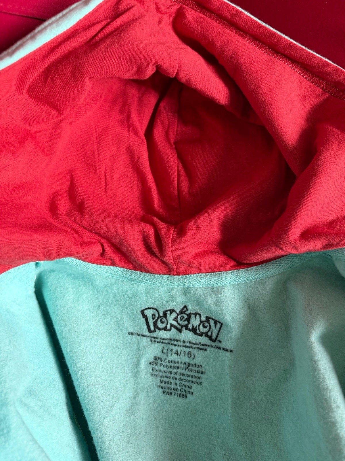 Squirtle Costume Hoodie Children’s Large 14/16