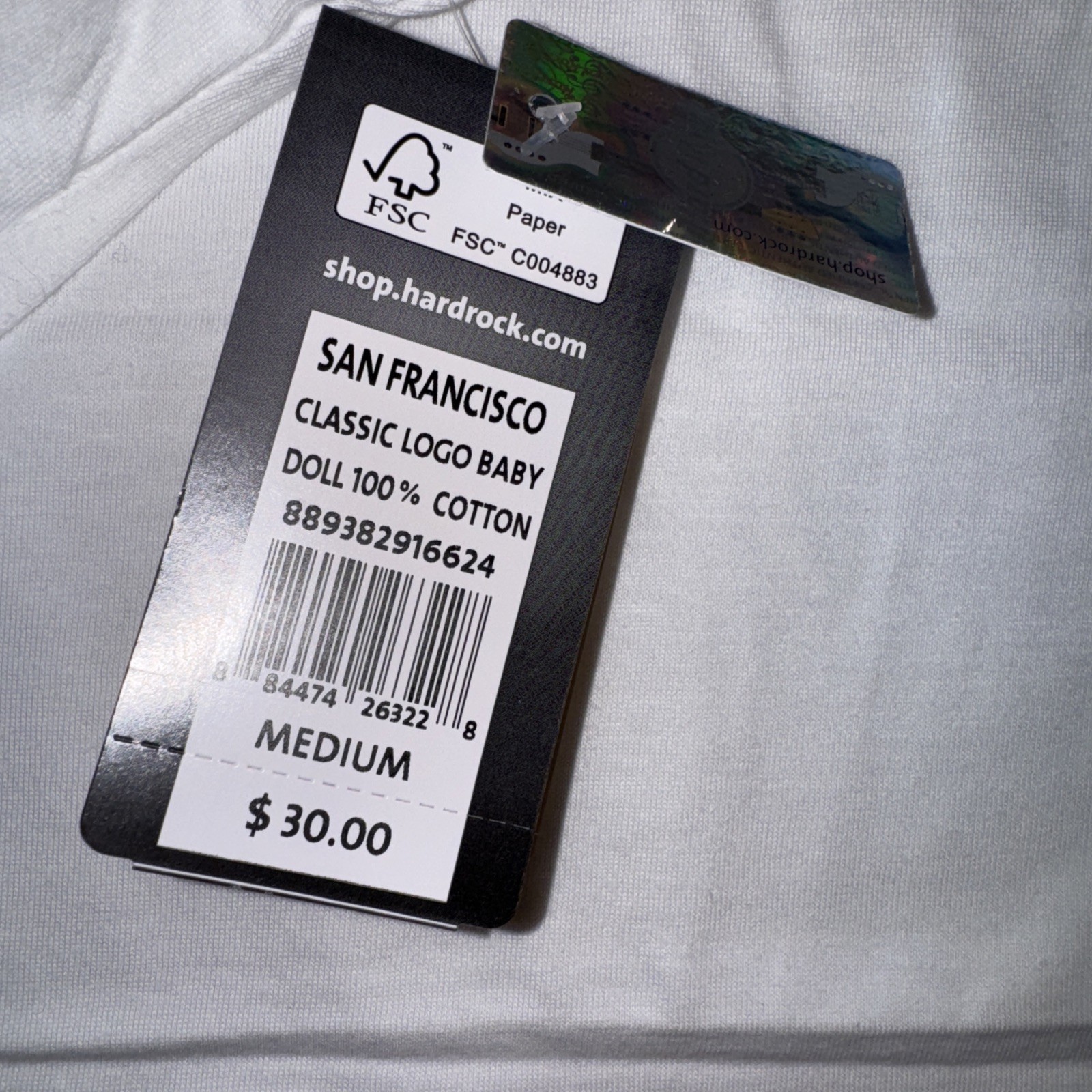 HARD ROCK CAFE SAN FRANCISCO MEDIUM T-SHIRT classic logo baby doll original tee