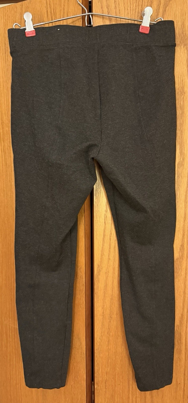 Old Navy Stevie Ponte Pants Women’s M Grey Pull On, Elastic Waist Skinny/Career