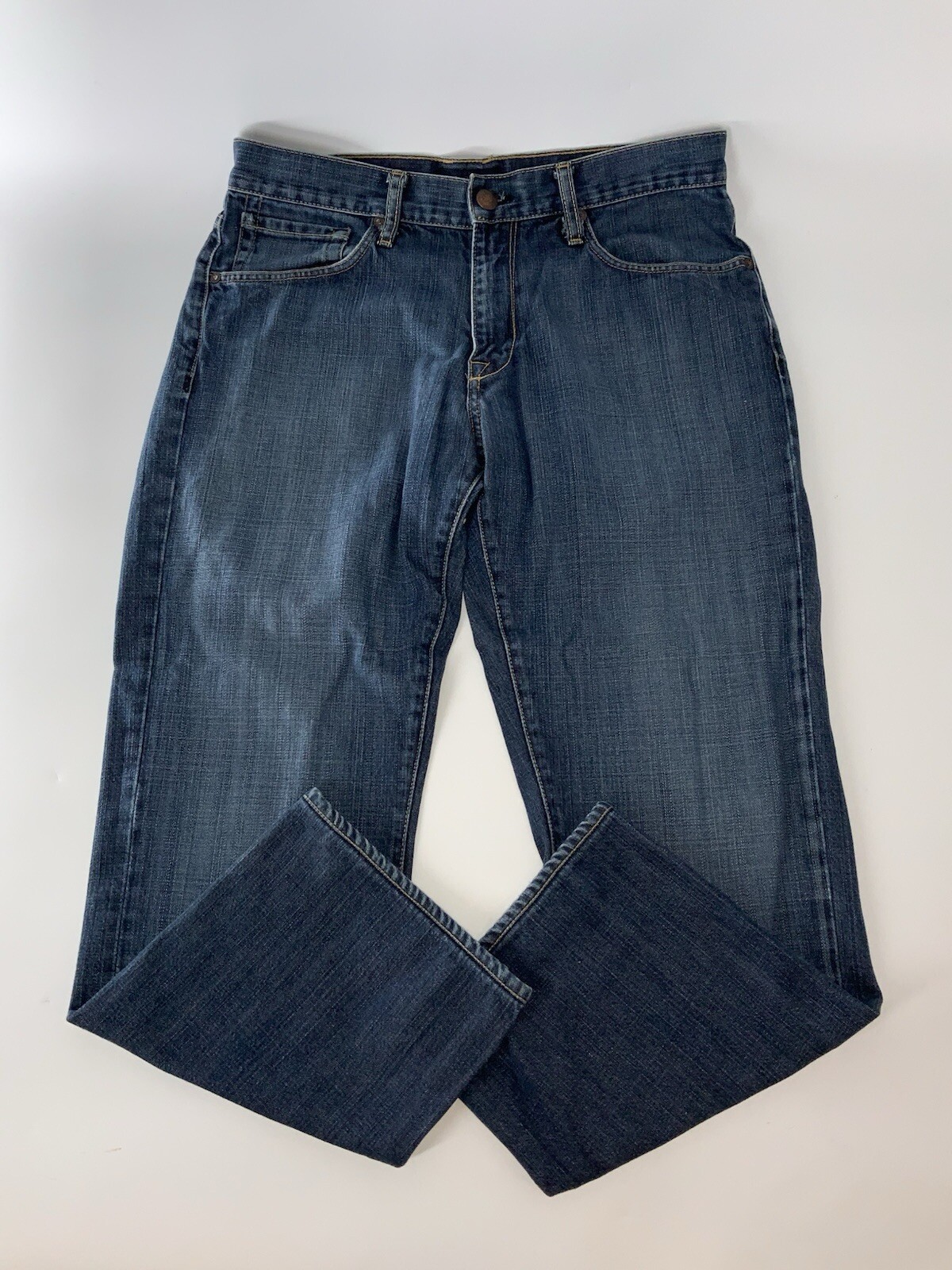 Agave Copper Waterman Jeans Men 32×28 Blue Dark Relaxed Straight USA YGI N5-57
