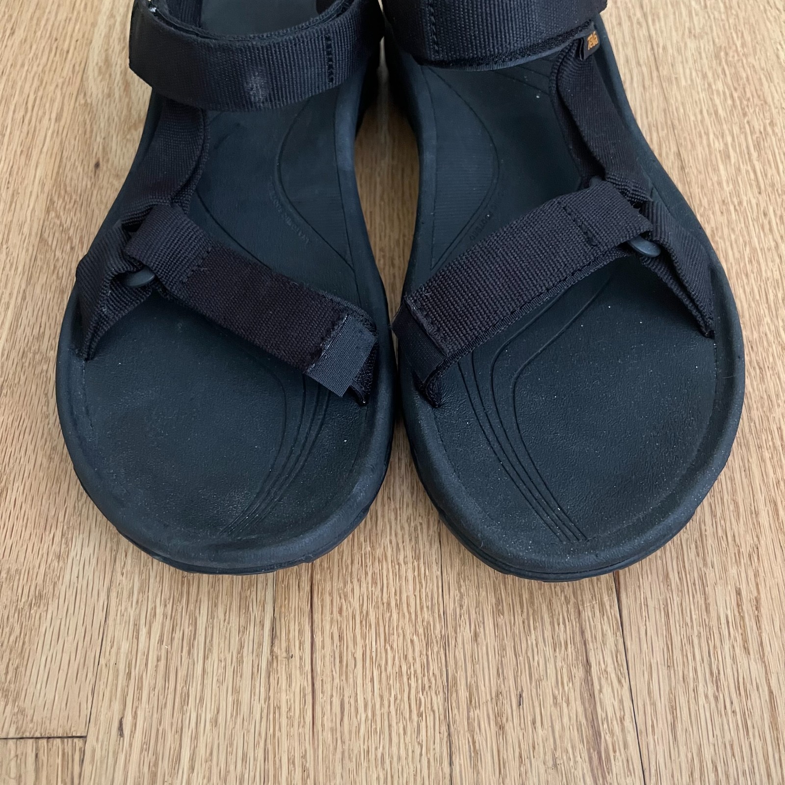 Teva Men’s Hurricane 4 Black Hiking Active Adjustable Strap Sandals Size 12