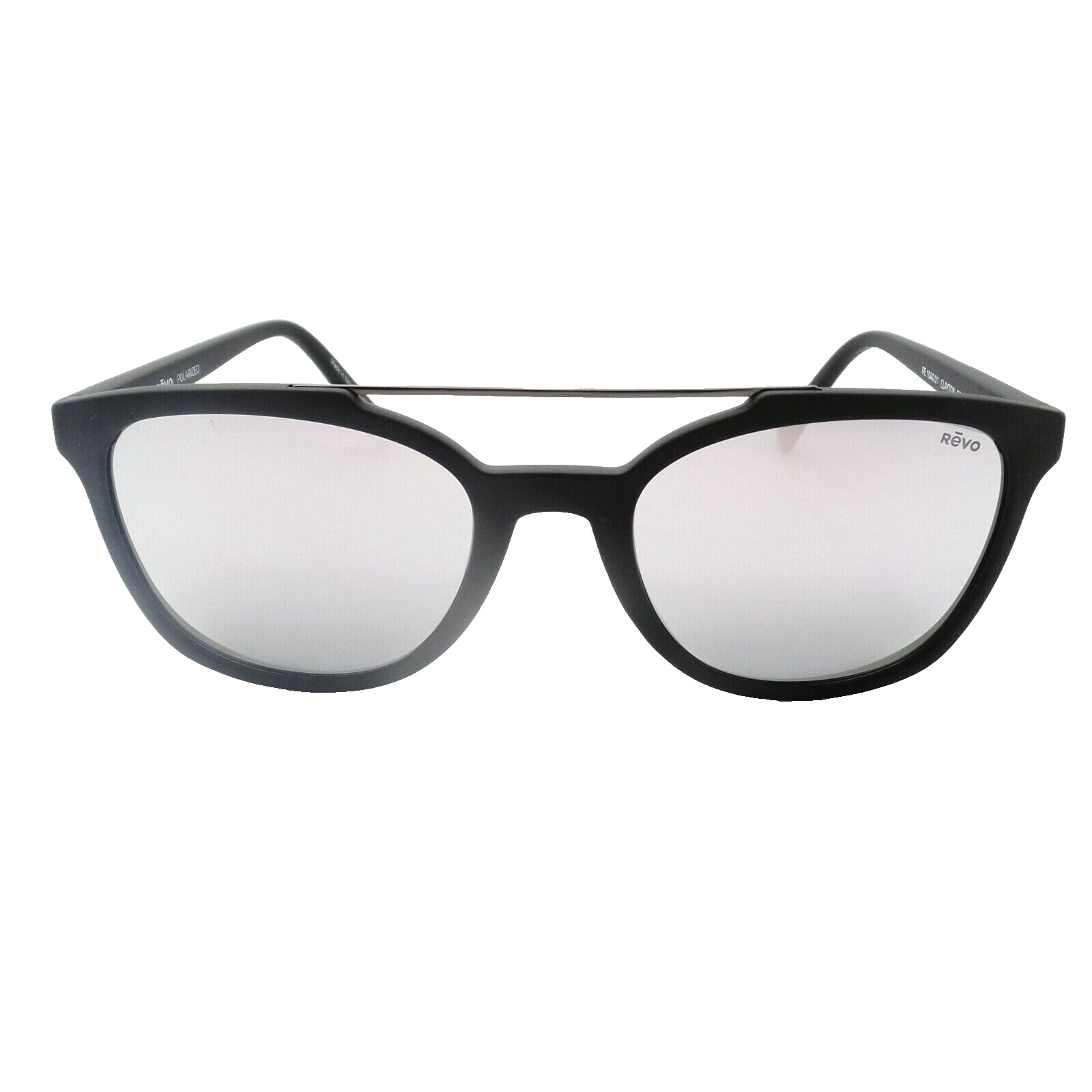 Revo Clayton Matte Black Stealth Mirror Polarized Sunglasses Authentic