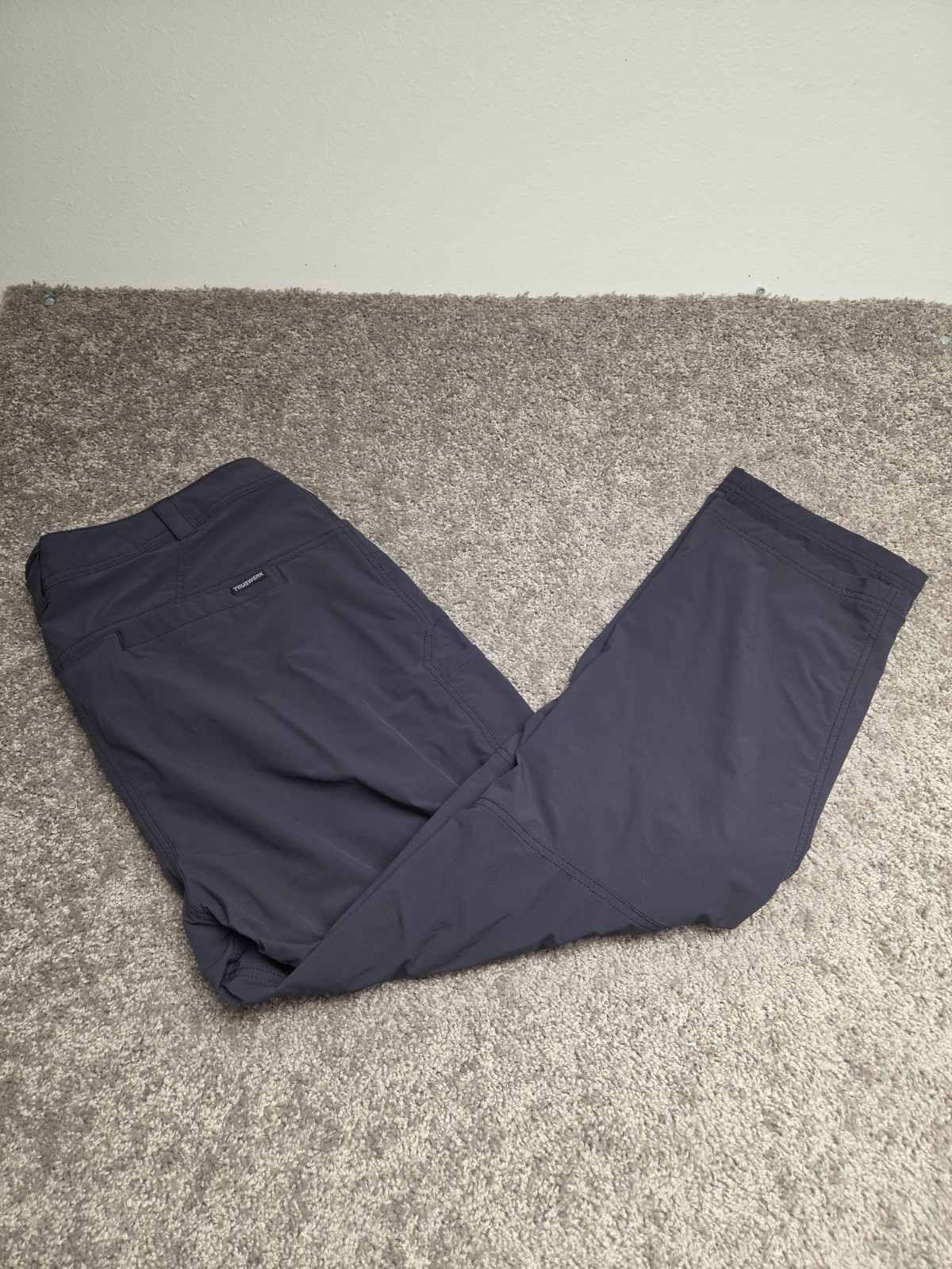 TRUEWERK T1 Dark Grey Mens Pants 42W 30L Outdoor Tech Werkpant Utility Stretch