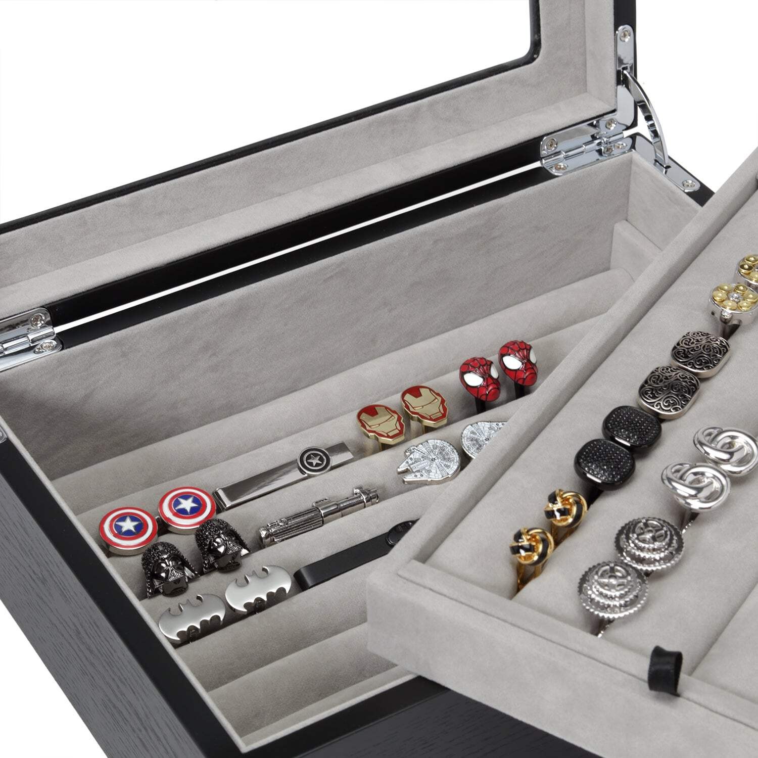 Onyx Cufflinks Collector’s Case – 72 pairs