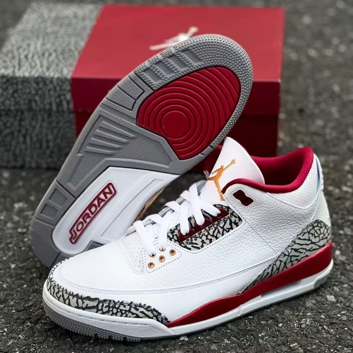 Men’s Shoes Jordan Air Jordan 3 Retro “Cardinal Red” Mid-Top Basketball