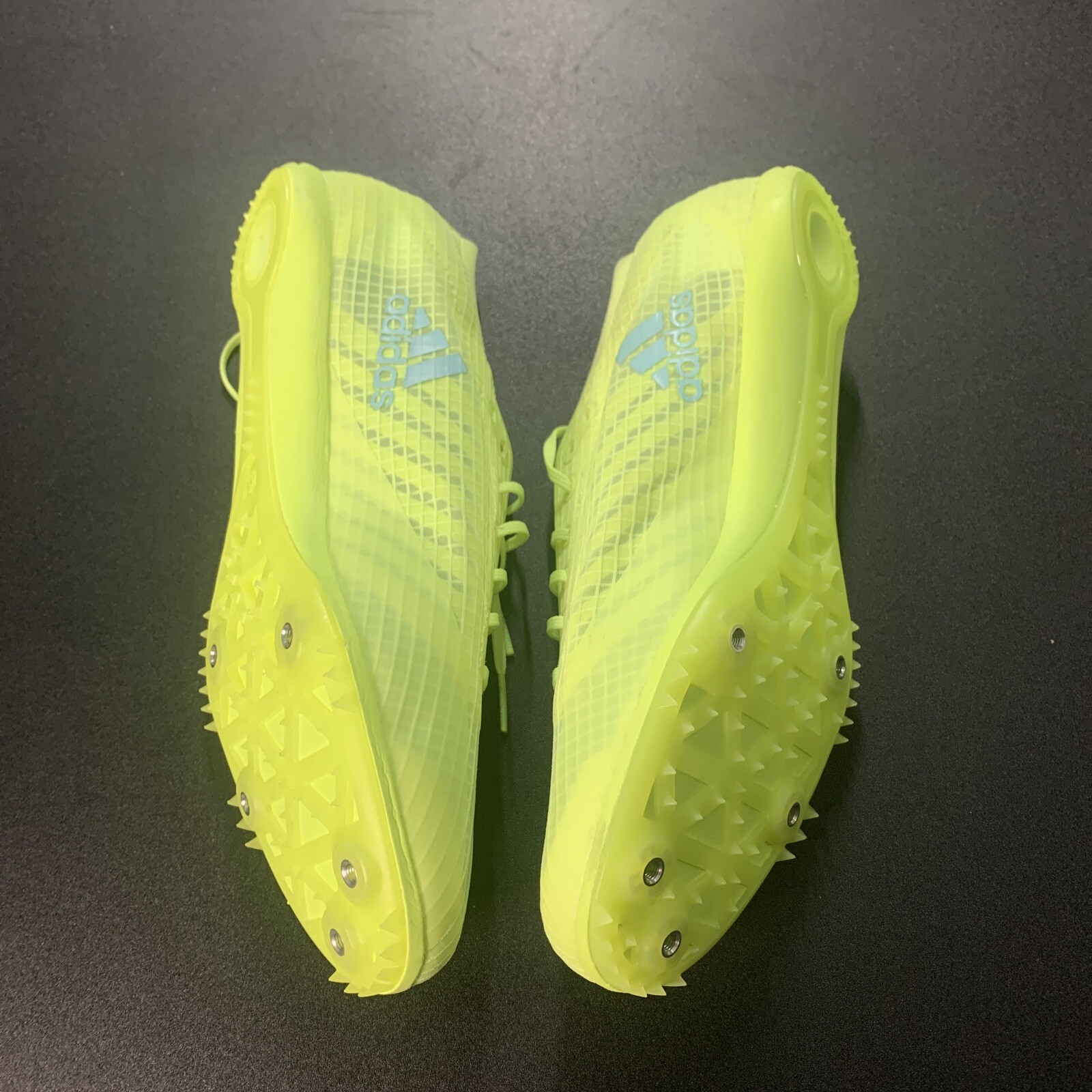 Adidas Adizero Ambition Running Spikes Track Athletic Yellow FY0369 sz 11 1/2