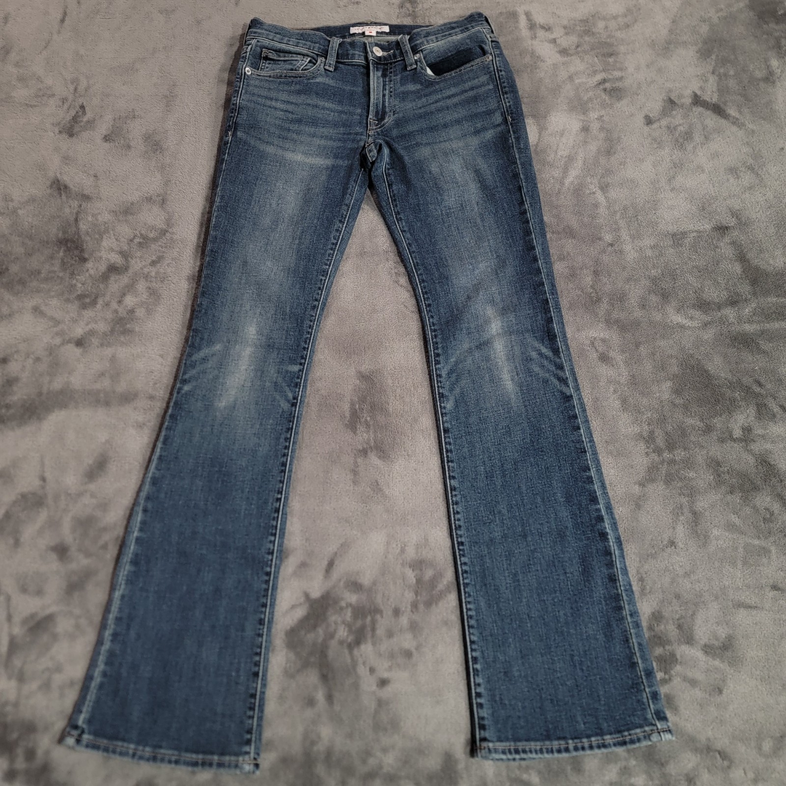 Lucky Brand Jeans Women 2/26R Blue Sweet Mid Rise Boot Whiskered Cowgirl Preppy