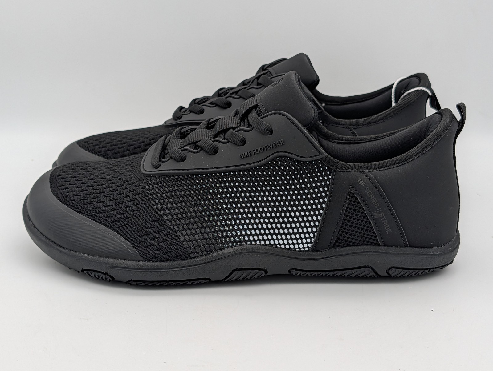 Hike Footwear Black Mens 9-9.5 Womens 11-11.5 HF Stride Barefoot Shoes