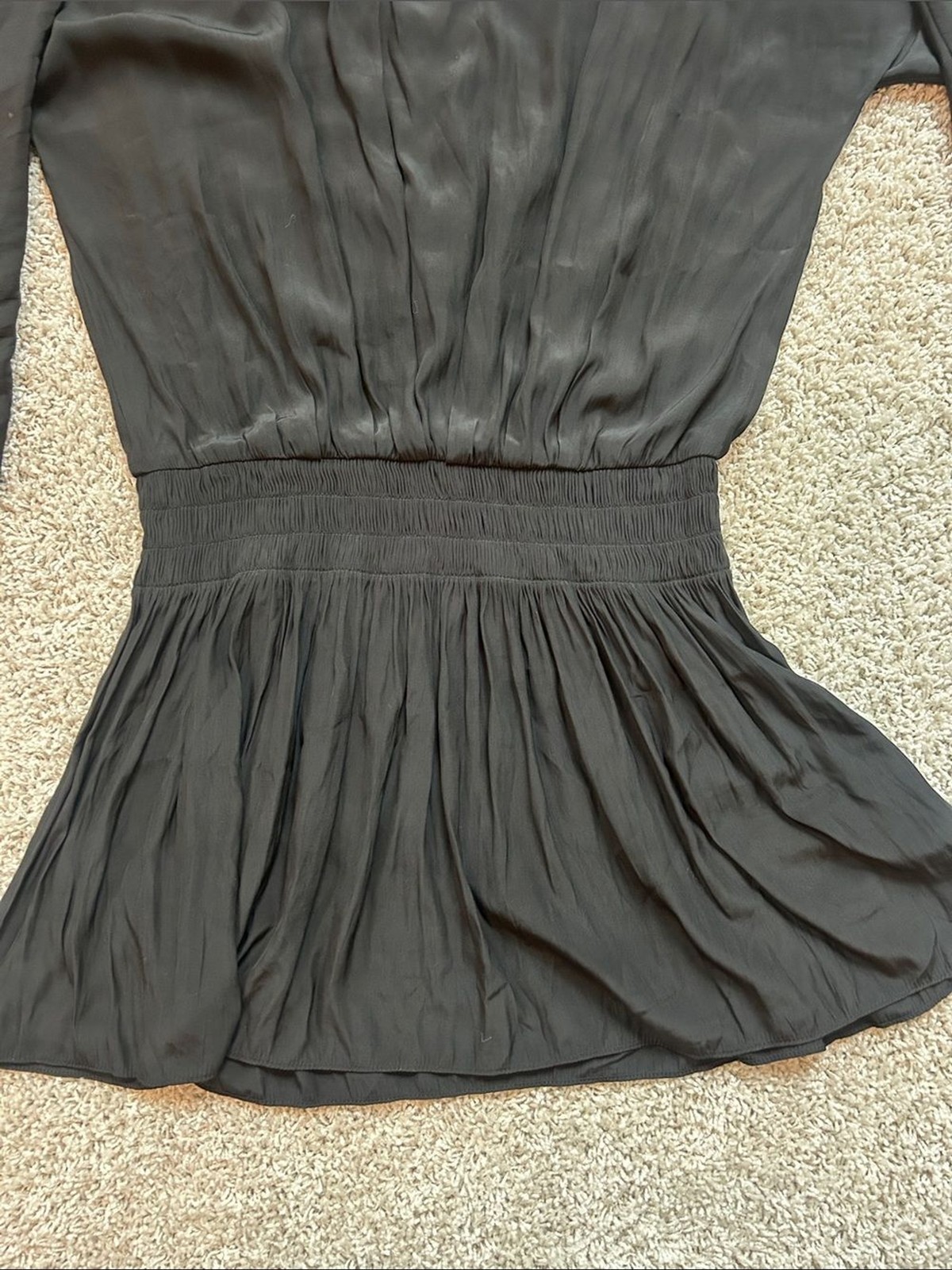 Ramy Brook Black Mini Dress Women’s Elastic Waist Cocktail Party