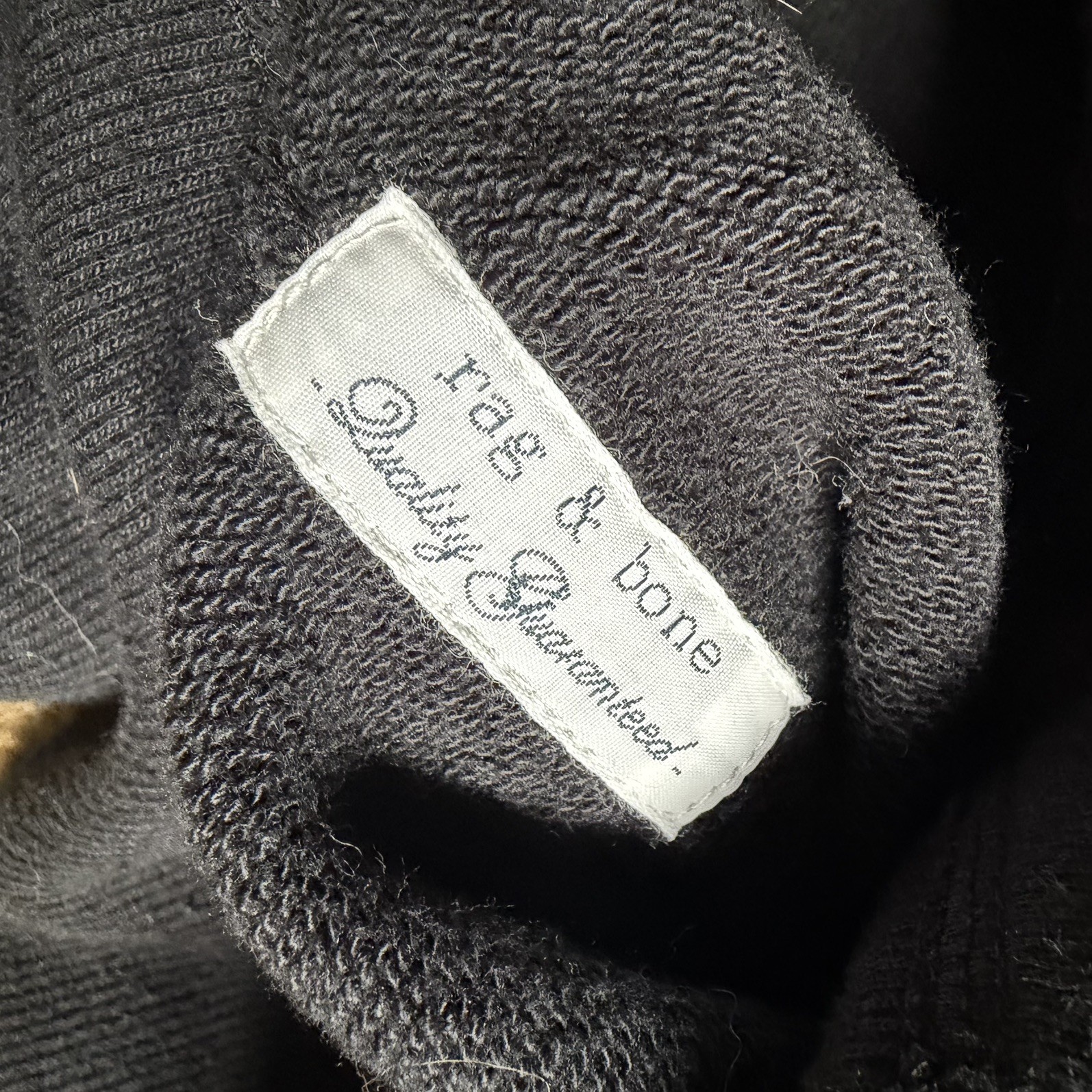 Rag & Bone STANDARD ISSUE Mens Small Black Full Zip Hoodie Sweatshirt