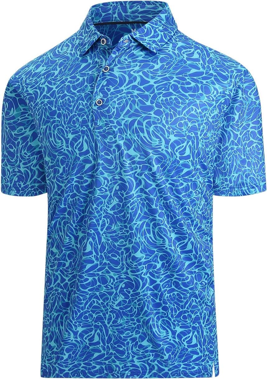 Men’s Dry Fit Golf Polo Shirt – Moisture Wicking Performance Short Sleeve Tee
