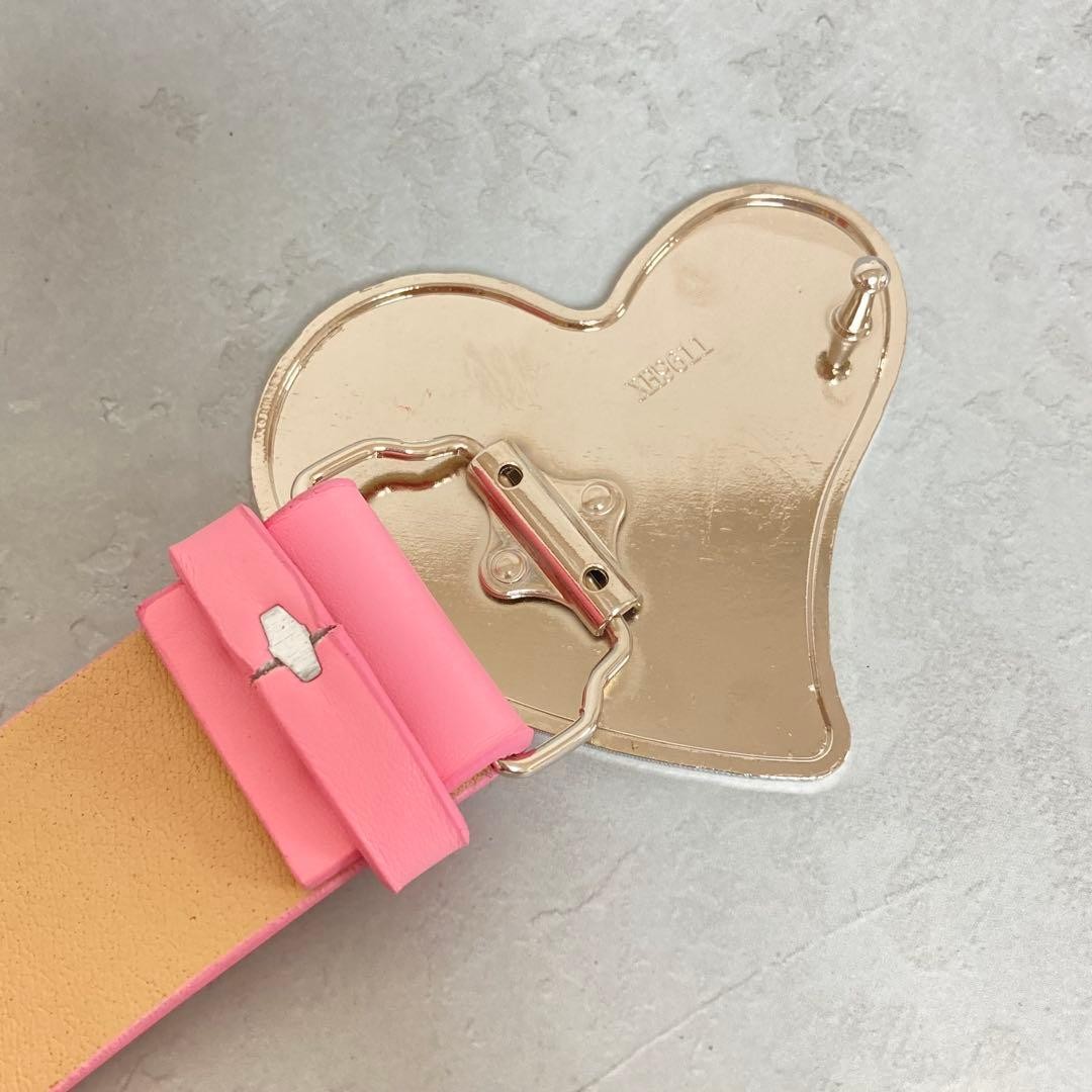 Vivienne Westwood Belt Heart Buckle Pink Total Length: 107cm Width: 3.8cm