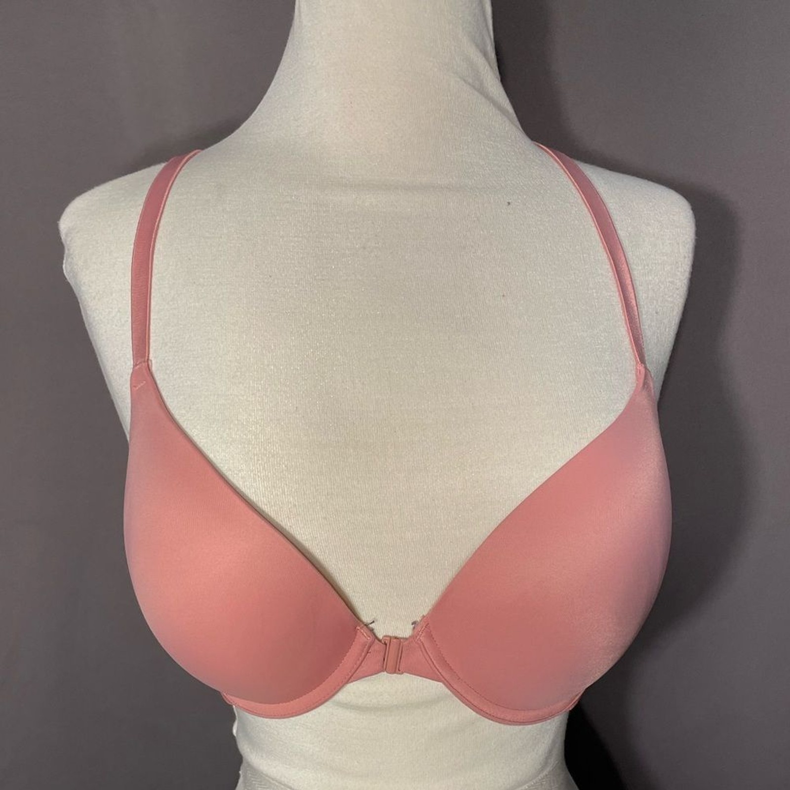 EUC PINK pink push-up bra 32DD