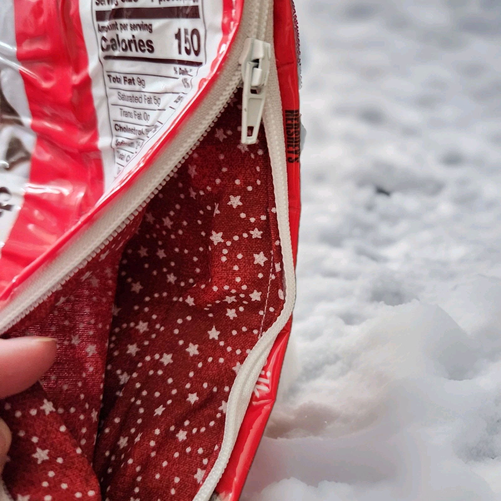 Repurposed Hershey Milk Chocolate Candy Wrapper Bag