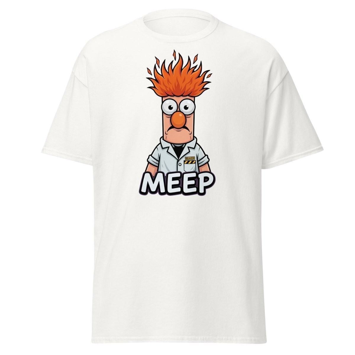Beaker Muppet Meep T-Shirt – Funny Scientist Cartoon Tee