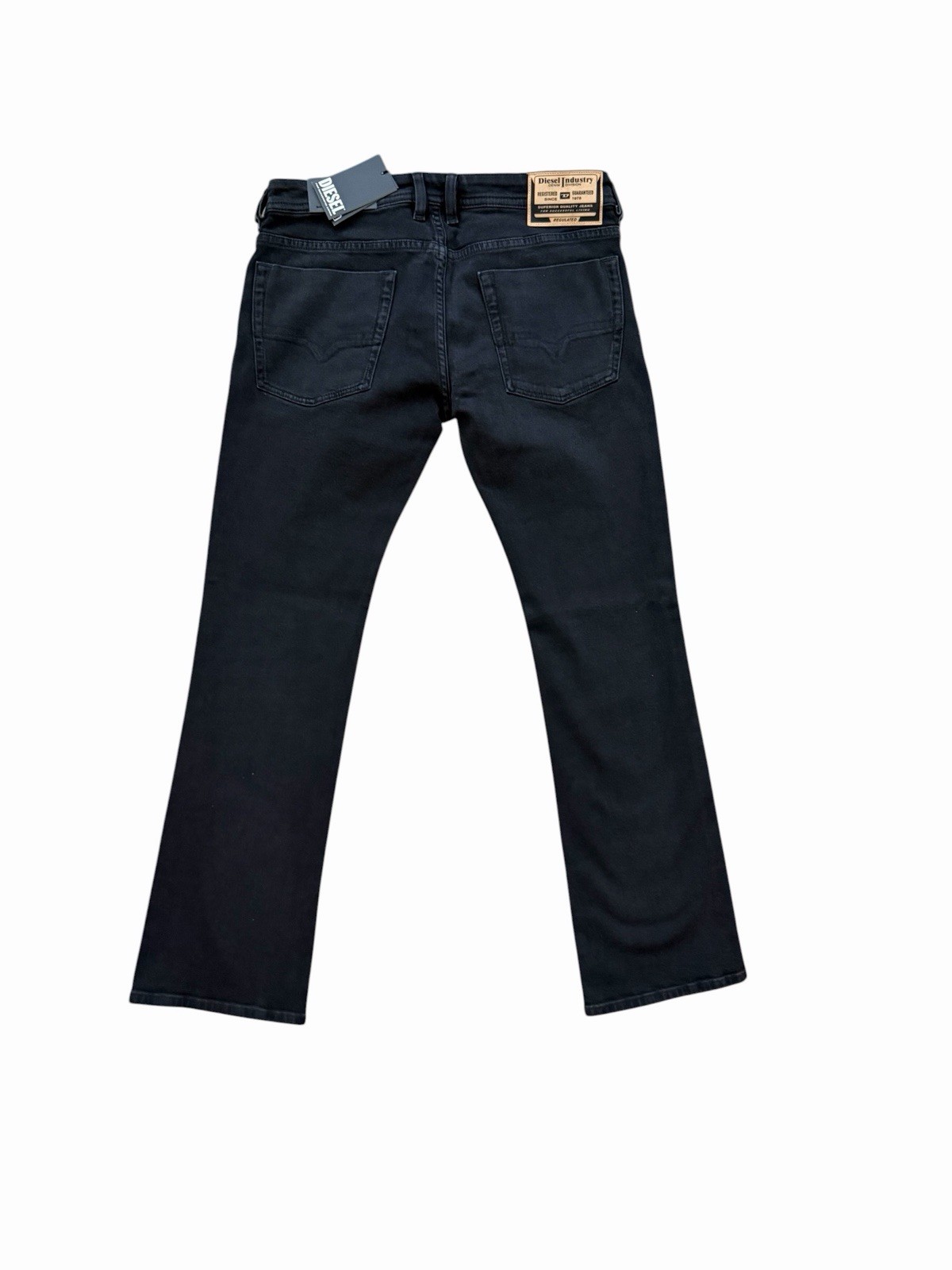 Diesel Mens Zatiny Slim Bootcut Jeans RE064 Black $195 Size 33×32 (33/32)