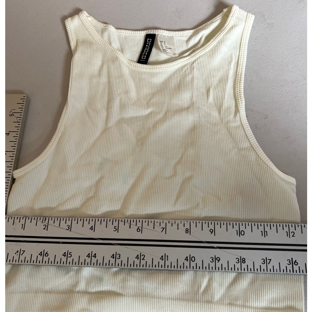 Divided By H&M Women White Top Size Small Essential