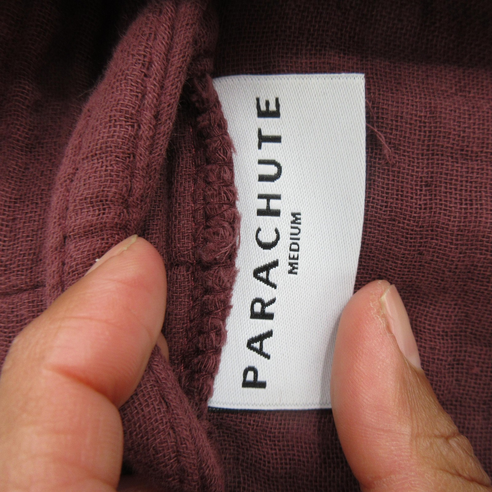 Parachute Robe Womens Medium Purple 100% Cotton Gauze Kimono Belted Lounge
