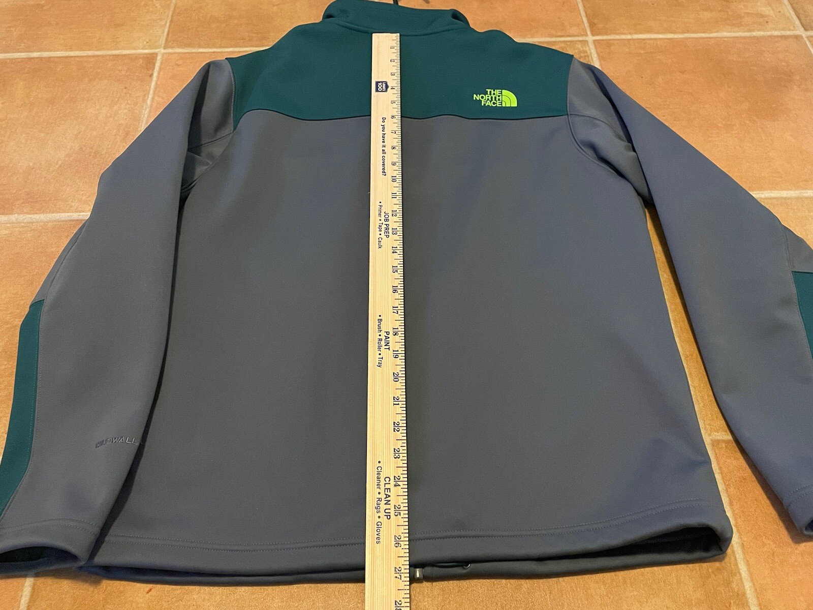 North Face Men’s Jacket L Green Grey NF0A39M9 Fleece Lined Zip