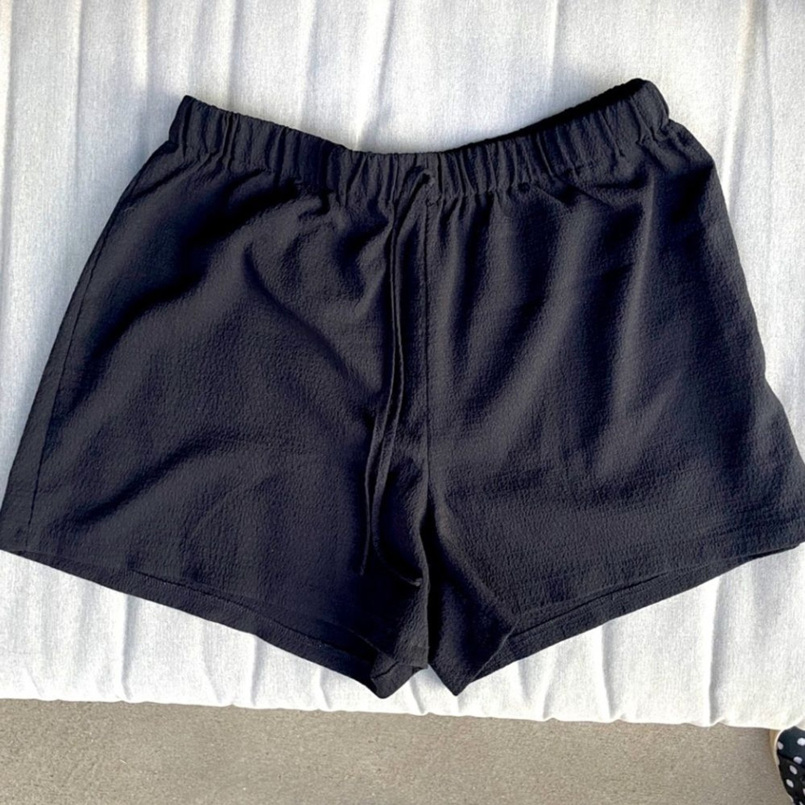 SET – Shorts and top Black Ruffled Sleeve Top and shorts matching outfit 1X 1XL