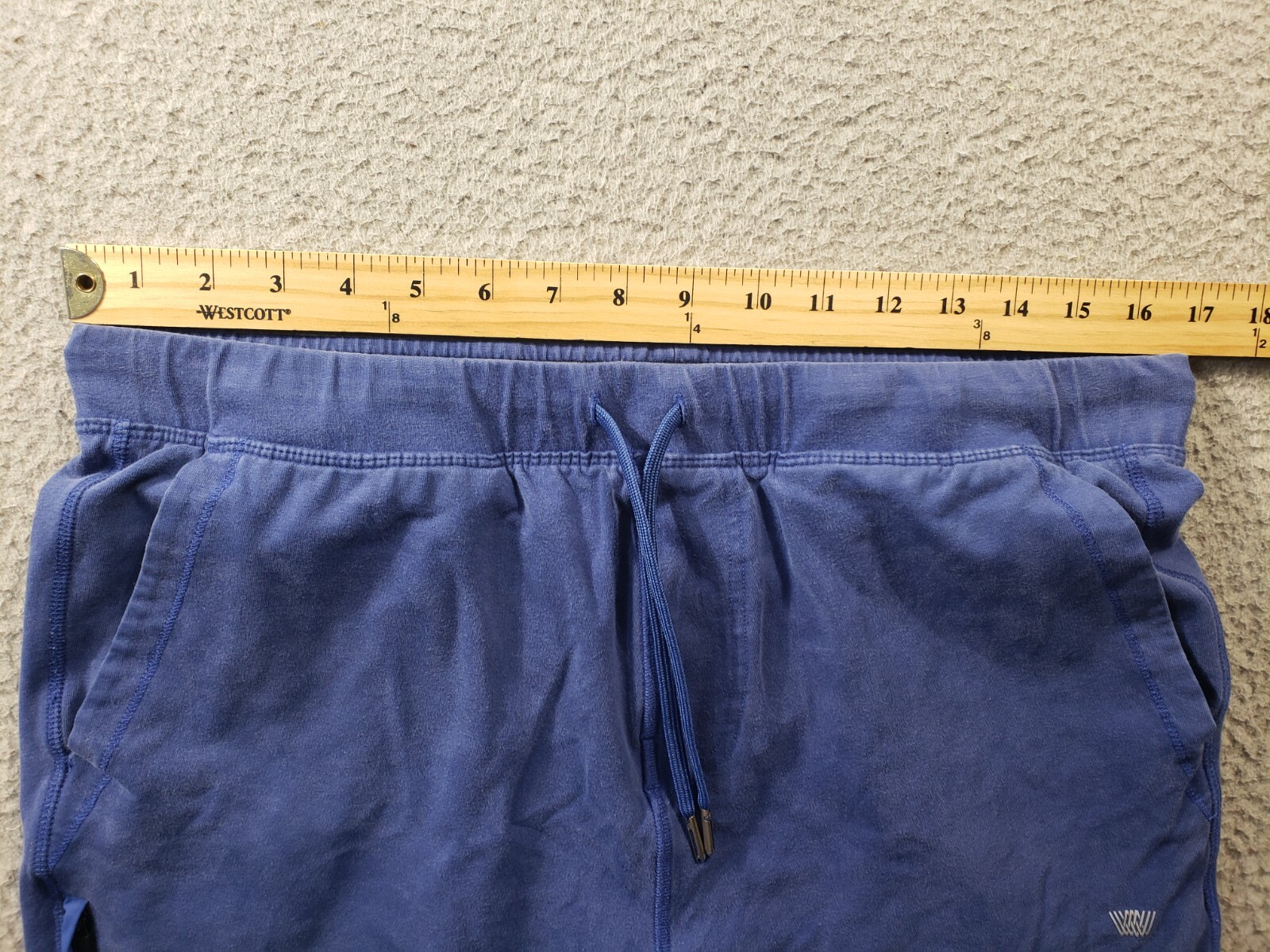 Mack Weldon Jogger Pants Men’s Large Blue Daily Wear Sweatpants Stretch Distress