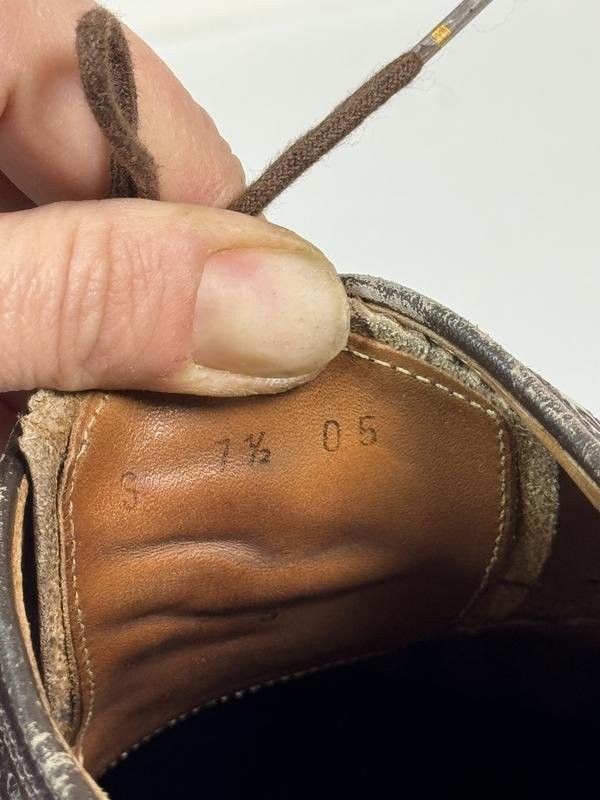 mens goodyear heels brown leather 42.5