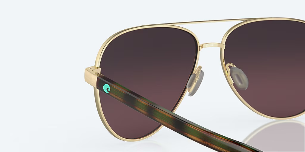 Costa Del Mar Sunglasses PELI Brushed Gold / Rose Gradient POLARIZED 580G Glass