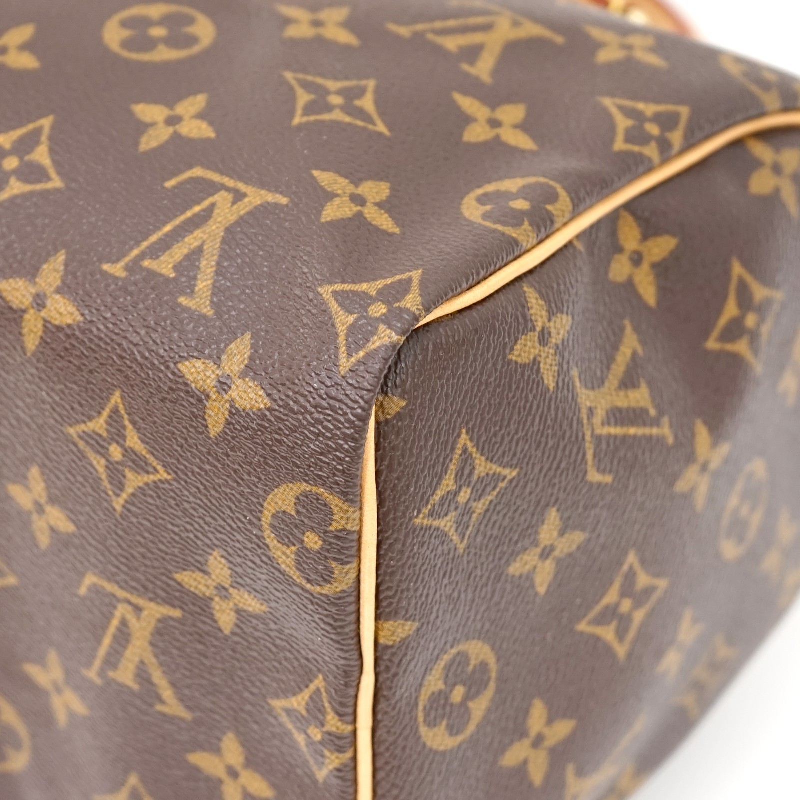 LOUIS VUITTON Speedy 25 Handbag Purse Monogram Canvas M41528 SP1068 w/Padlock