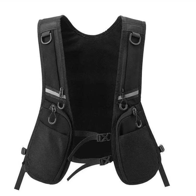 Reflective Design Chest Pack Outdoor Sports Tactical Vest Backpack Hip-hop Stree