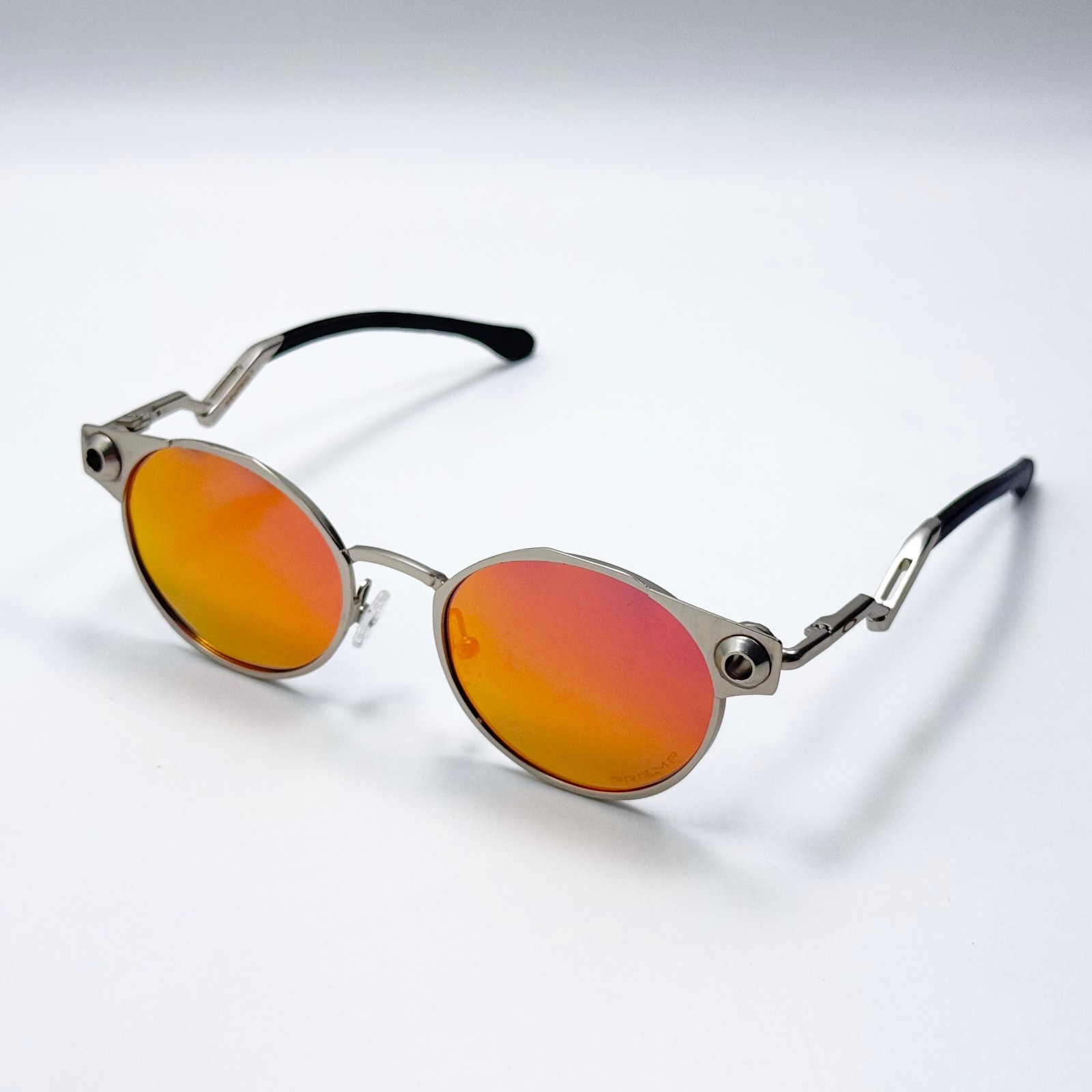 Oakley Deadbolt OO6046 Satin Chrome Fire Iridium Titanium Sunglasses