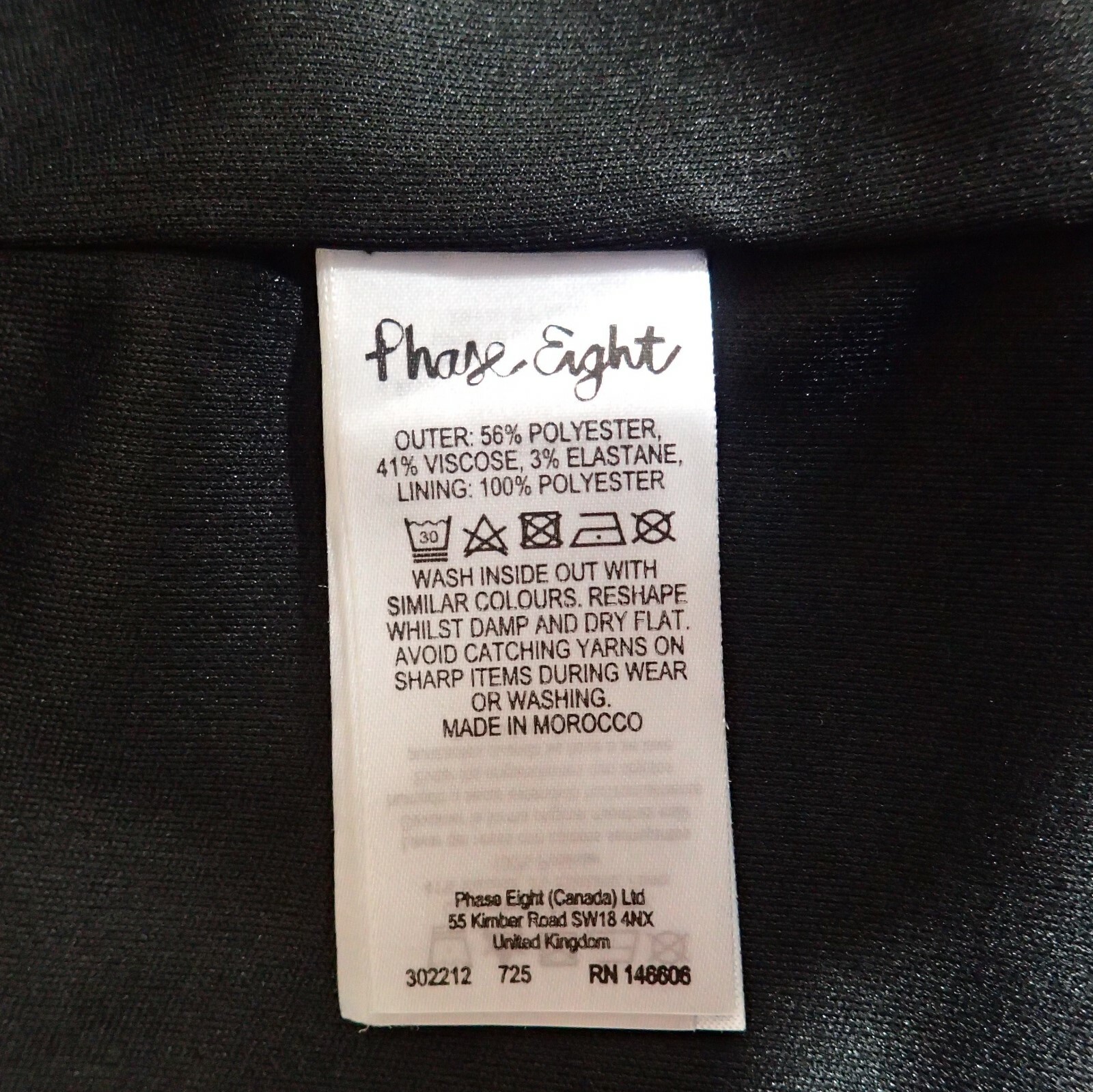 Phase Eight Jan Coatigan Size UK10 Stretch Jacket Long Line Cardigan Black White