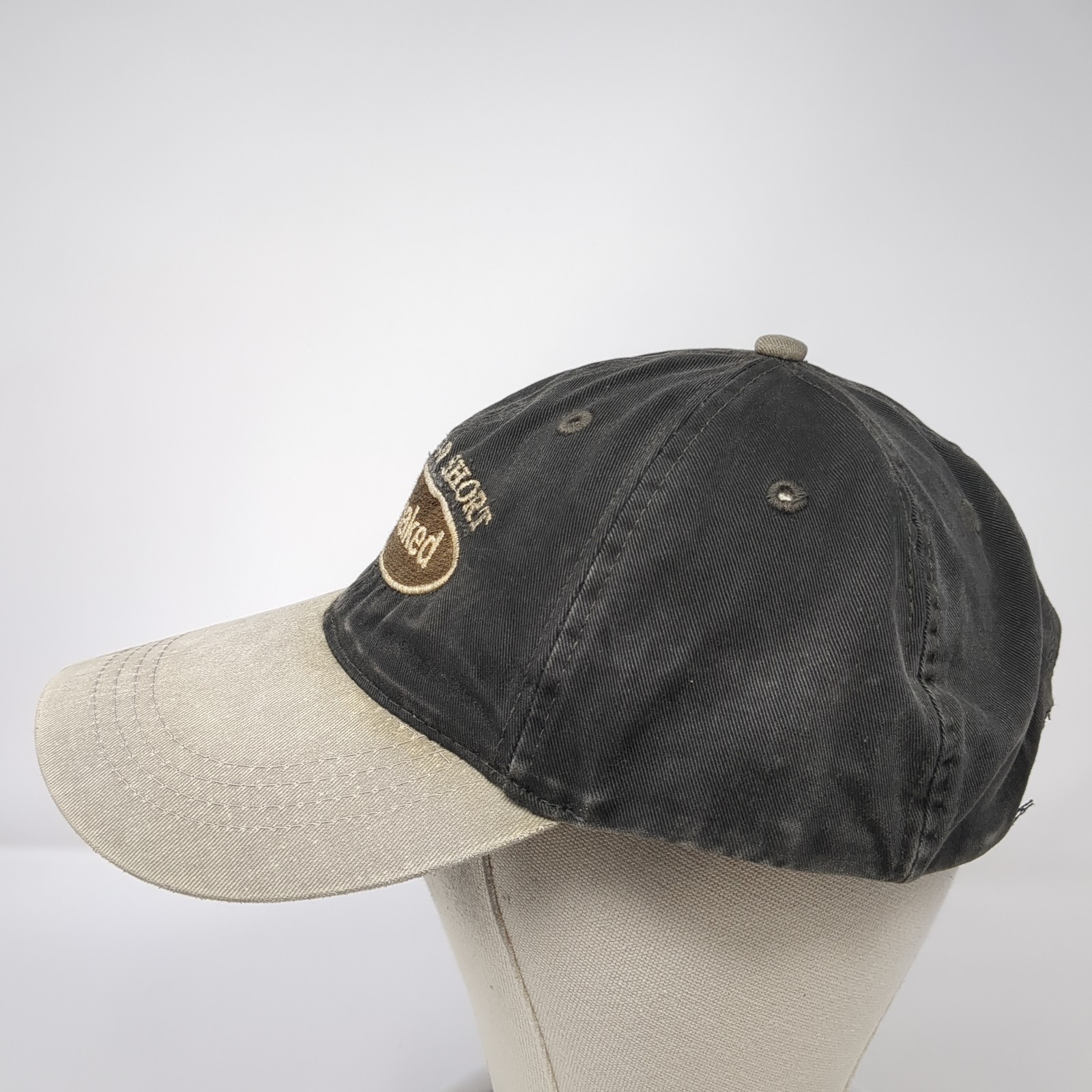 Life’s Too Short Fish Naked Slideback Baseball Cap Gray One Size Adjustable Otto