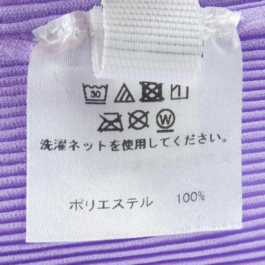 PLEATS PLEASE Issey Miyake Purple Pleated Top Batwing Short Sleeve Size 3