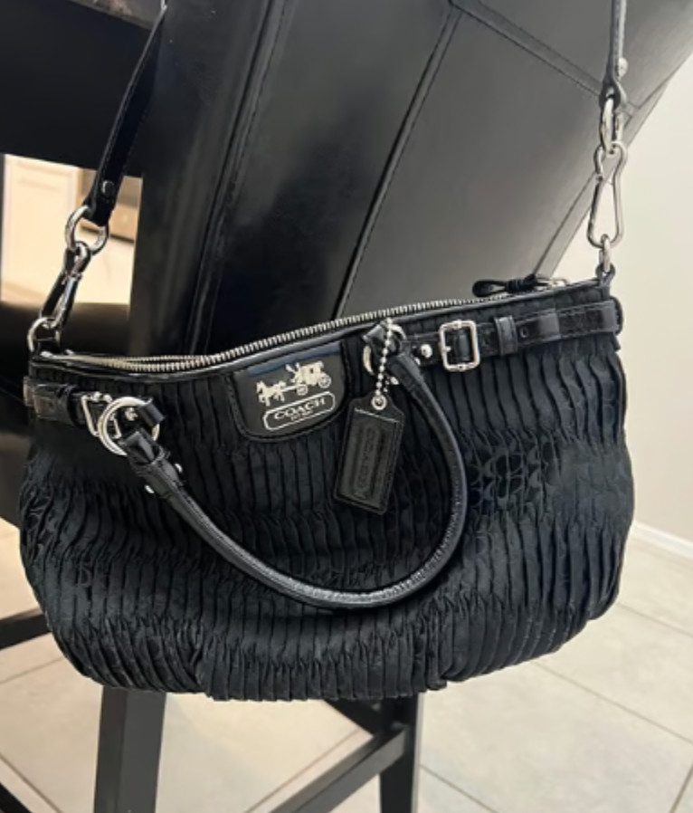 Coach Sofia shoulder pleated handbag