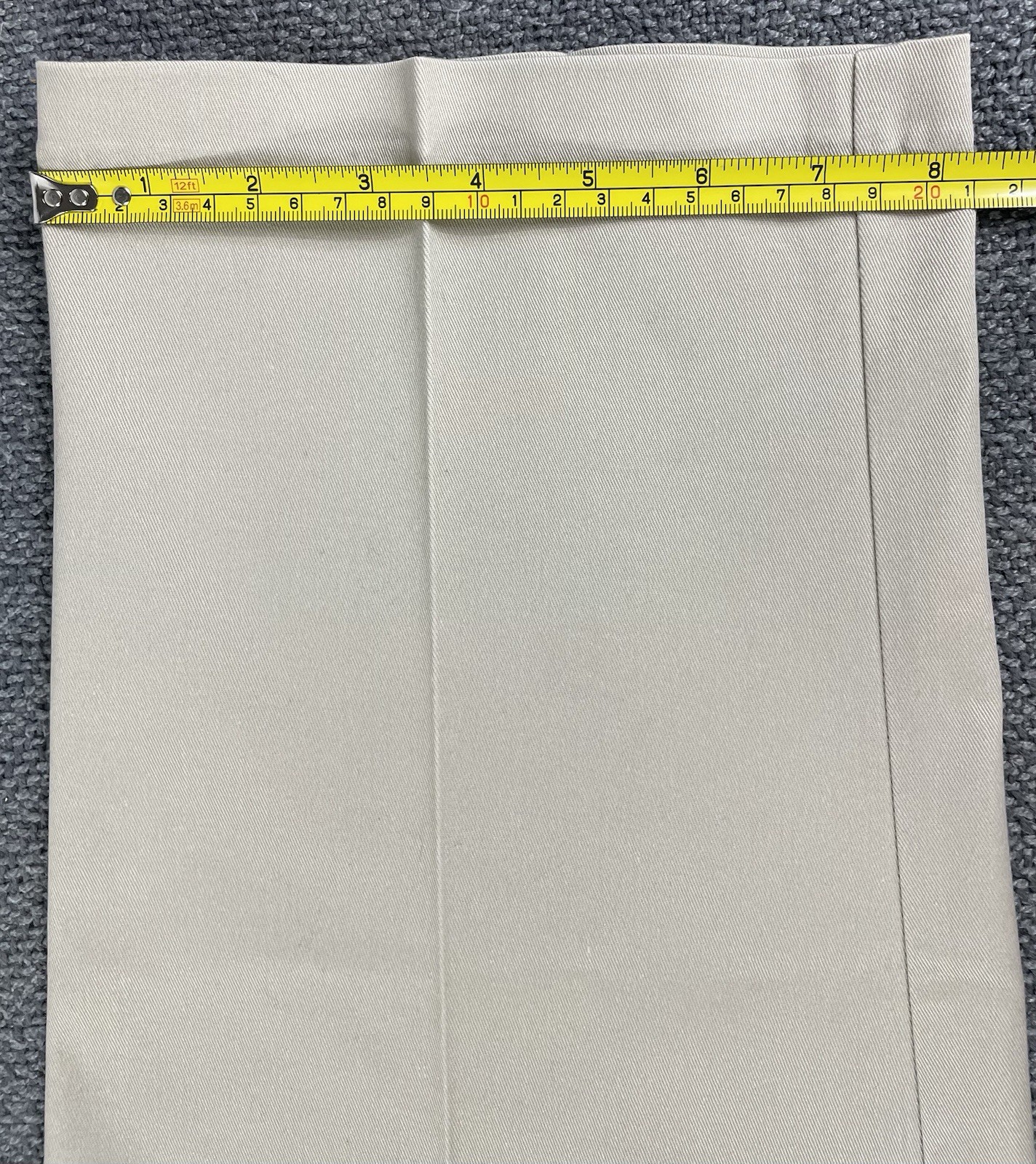 Haggar Men’s Straight Fit Iron Free Premium Khakis SAND 36×30 True To Size NWT