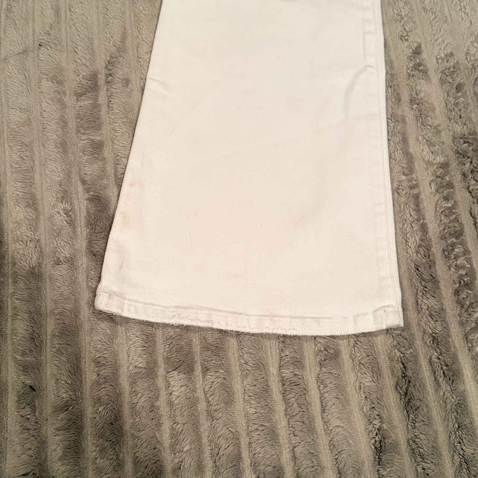 Dear John Rosie Mid Rise Flared Jeans 27 White Distressed Flare Stretch NWT