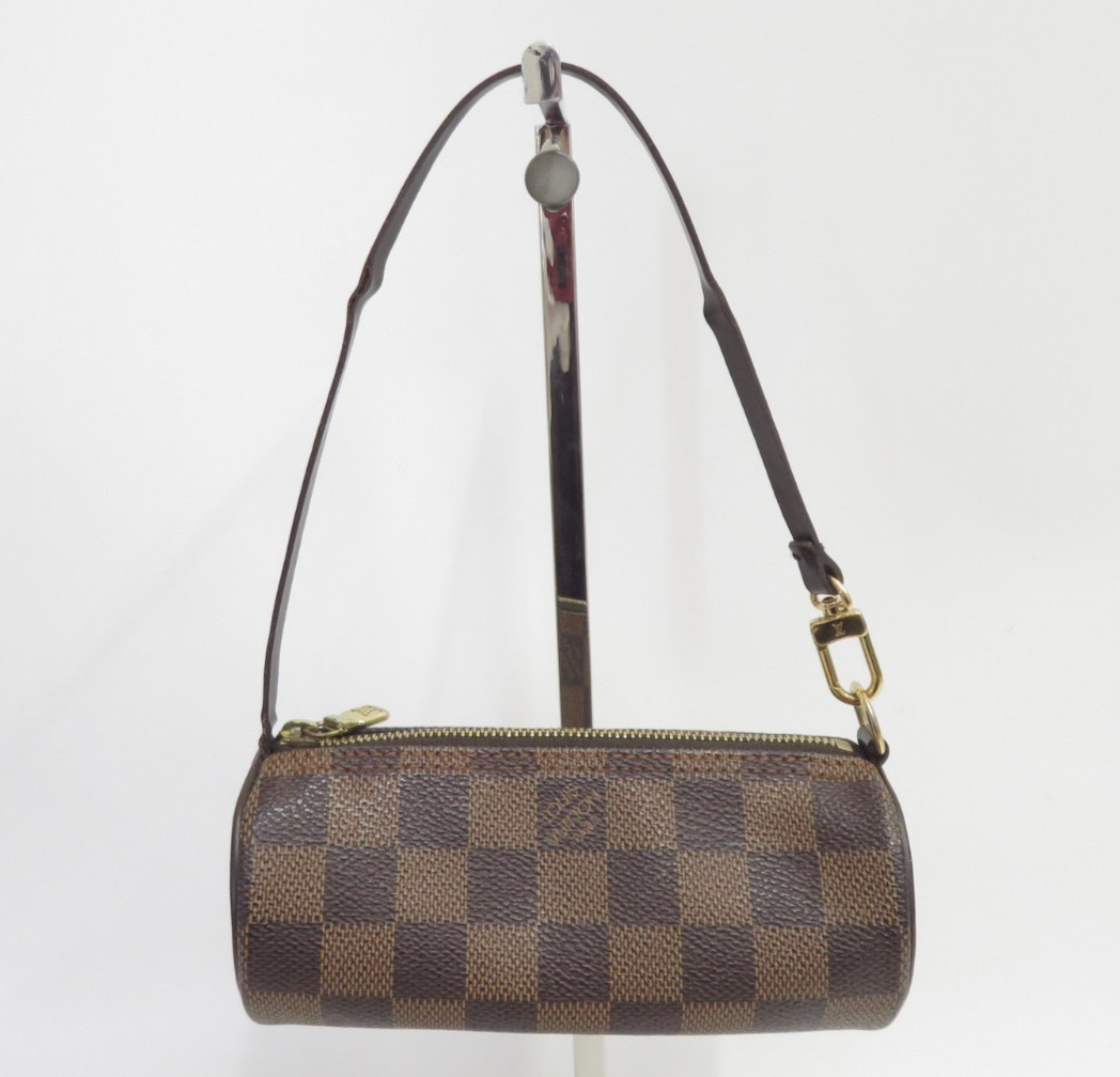 Authentic Louis Vuitton Damier Ebene Pouch for Papillon F#48510