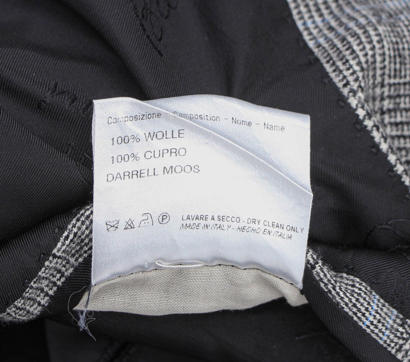 Brioni Wool 2-piece SUIT Gray checkered Celio Blazer Mens 48/50 size luxury